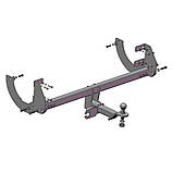 Фаркоп знімний під американський квадрат - Peugeot 407 седан 2004-2010, фото 4