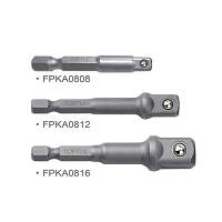 Популярний! Адаптер для інструменту Toptul під шуруповерт 1/4" 3шт. 1/4", 3/8", 1/2" (GAAR0301) - Краща якість тільки на