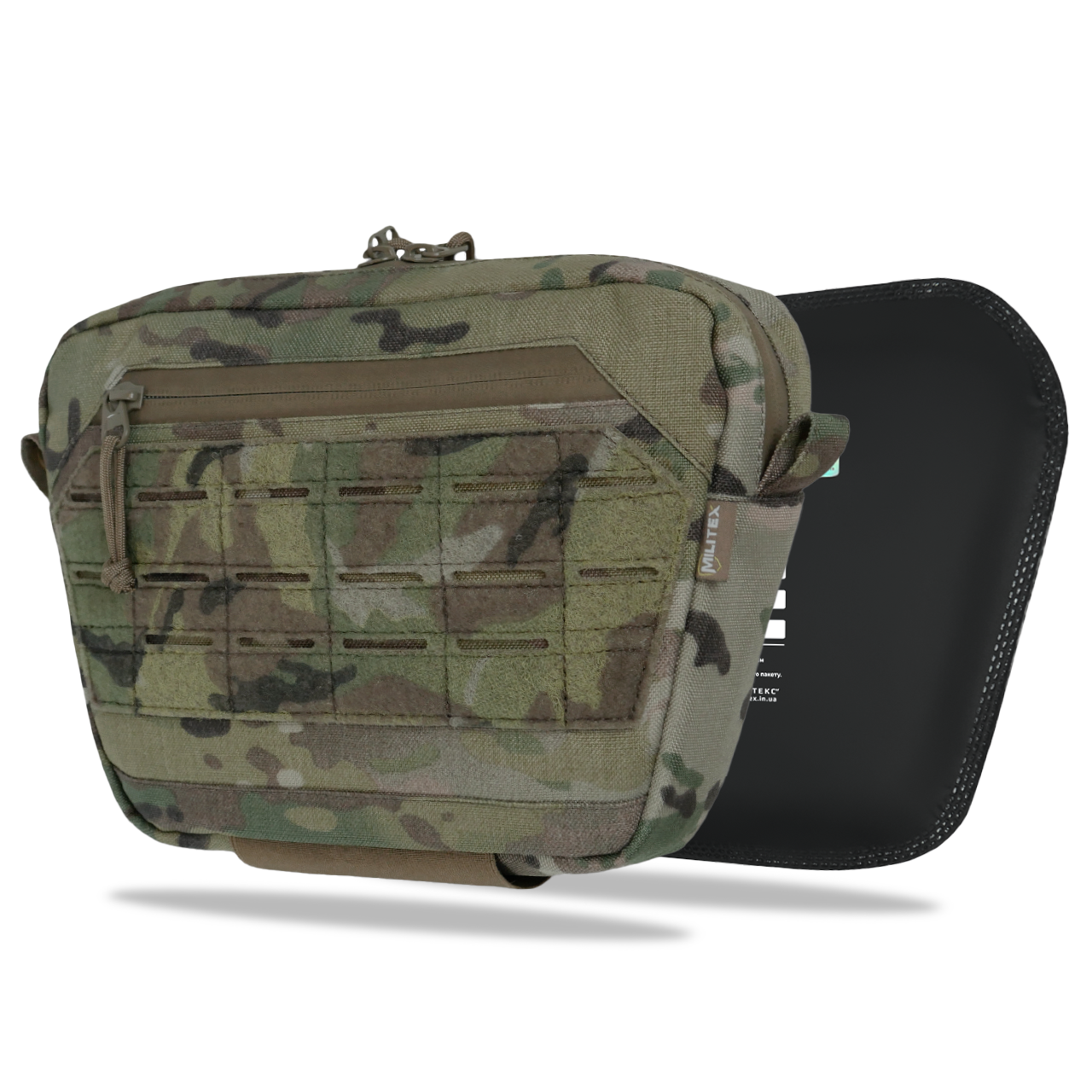 Сумка-напашник з балістичних захистом 2 клас Militex XL Cordura original USA Мультикам, фото 1