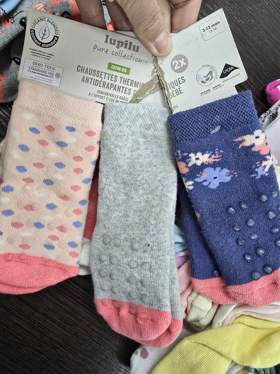 Носки дитячі р19-22 махра 2 пари Lupilu, фото 1