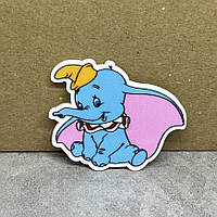 Серединка для бантів, 4 см, Слонік Дамбо, арт 08827, 1 шт, Різнокольоровий