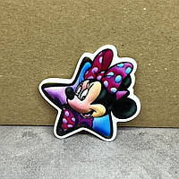 Серединка для бантів, Міні (зірочка), 4 см, арт 010112, 1 шт, Різнокольоровий