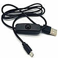 Кабель живлення USB — MICRO USB з перемикачем, фото 9