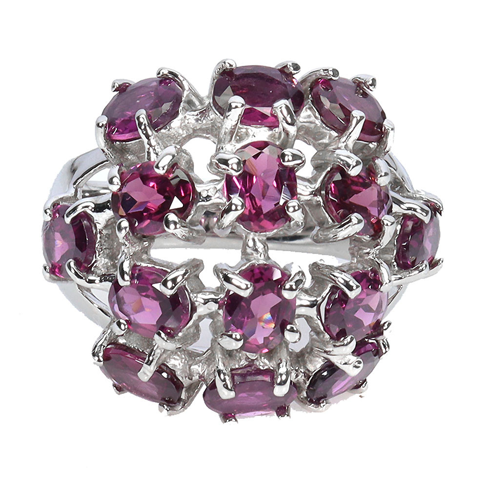 Родоліт гранат срібна каблучка, 2564КР