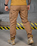 Тактичні штани літні еластичні TARZAN койот T800 дихаючі ПП7747 ТМ, фото 3