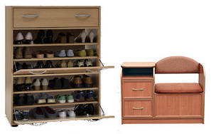 Тумба для взуття і пуфи