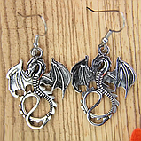 Сережки у вигляді дракона DRAGON дракон, фото 3