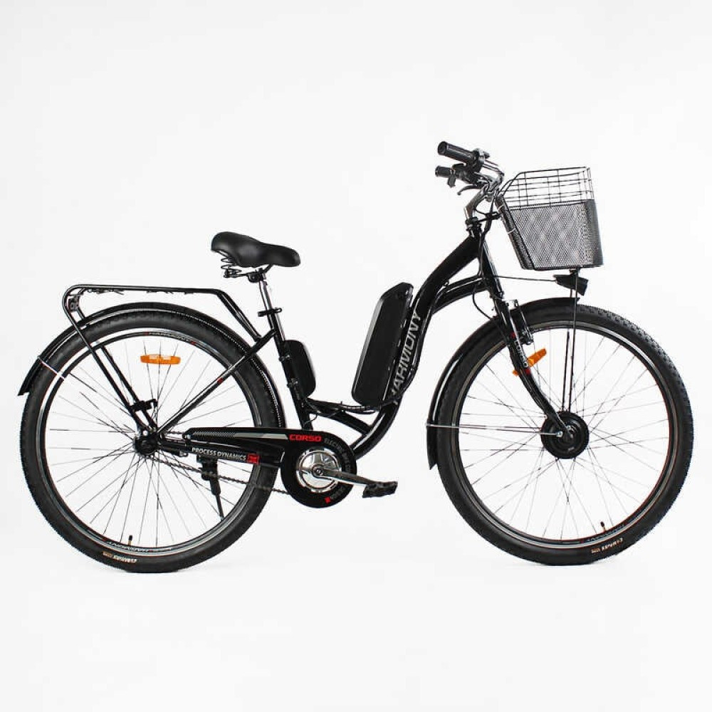 Електровелосипед Corso HARMONY 28" HR-28715 500W, 36V/13Ah Li-ion Задній привід PAS-система плюс кошик, фото 1