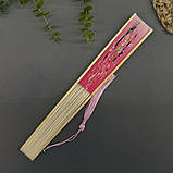 Віяло тканинне «Зайці» Рожеве, фото 3