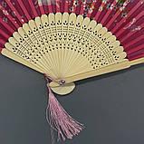 Віяло тканинне «Зайці» Рожеве, фото 2