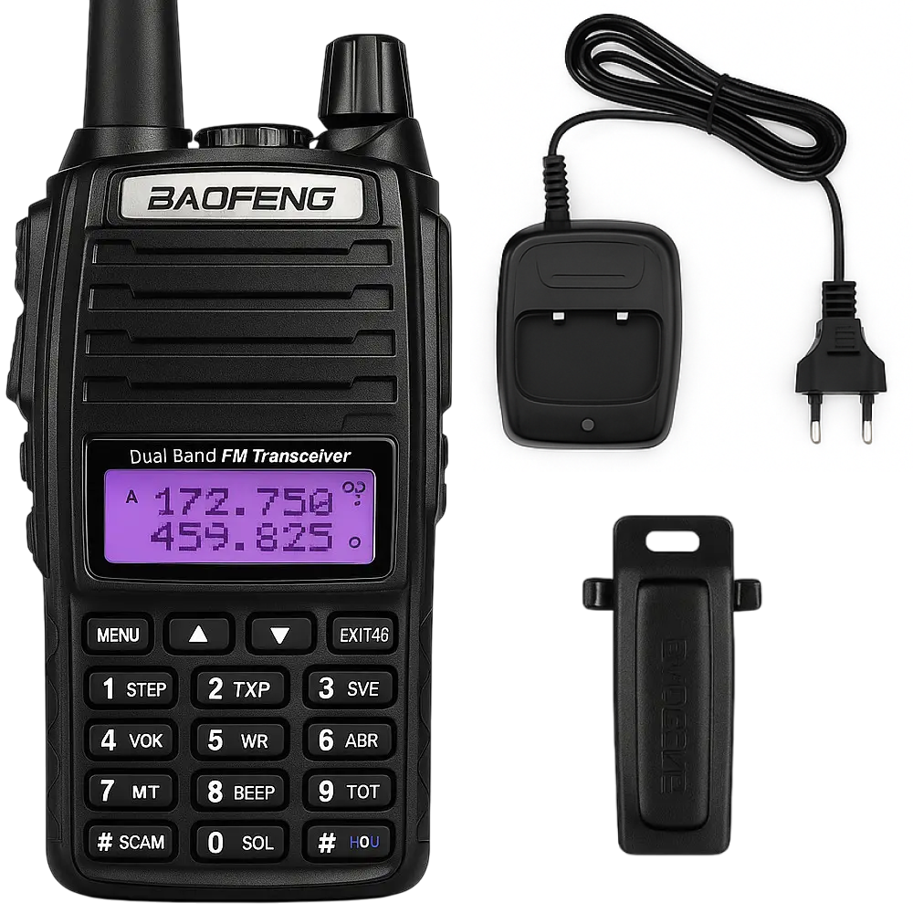 Рація до 10 км (5W, 2000 мАг) Baofeng UV-82 / Тактична радіостанція / Рація баофенг, фото 1