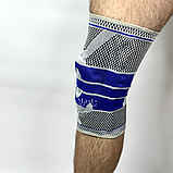Наколінник ортопедичний спортивний, бандаж для колінного суглоба середньої фіксації KS-003, фото 7