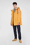 Чоловіча пухова парка з хутром Finn Flare WA20-22015-409 жовта S, фото 3