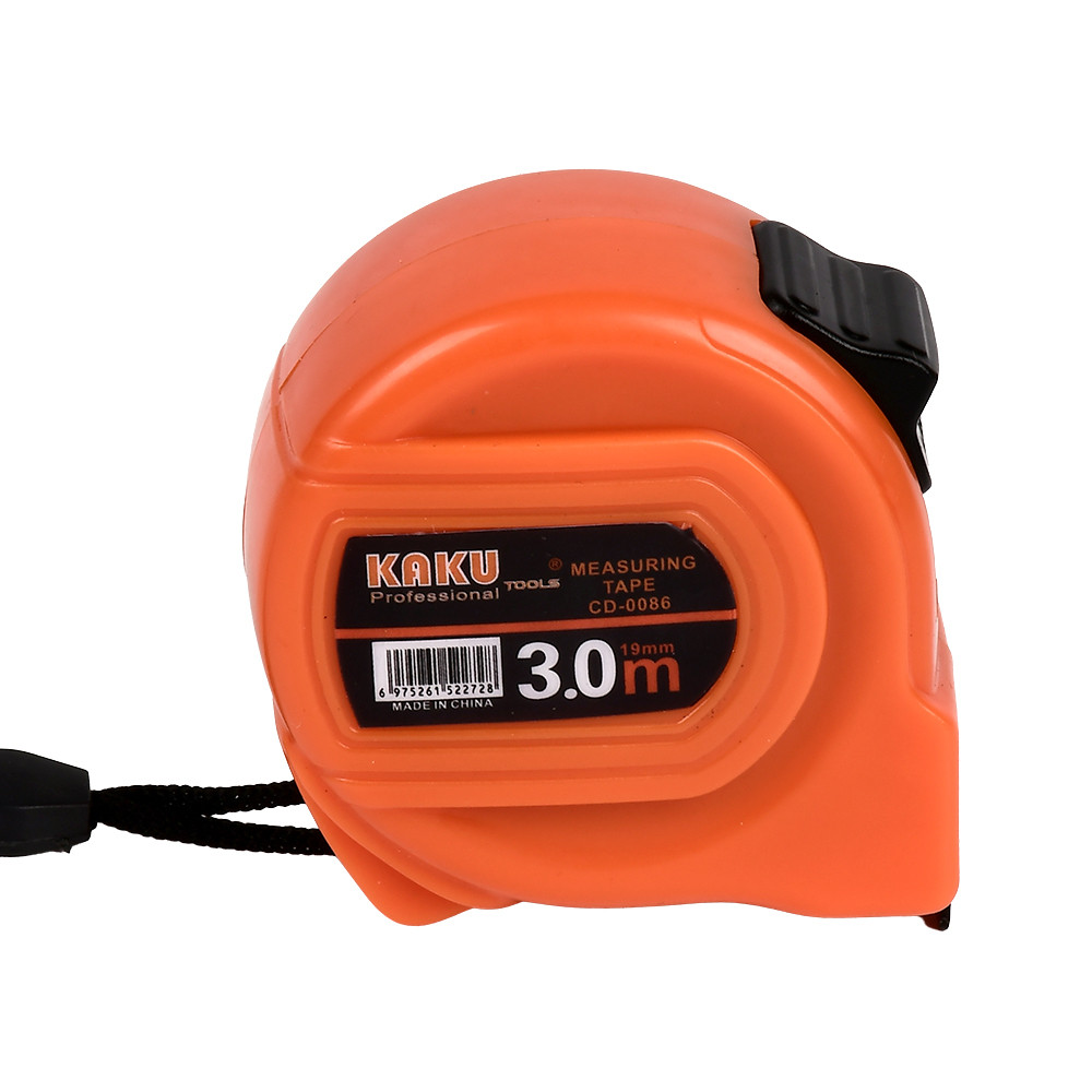Рулетка KAKU CD-0086 із фіксатором 3м пластикова Помаранчевий (R32184-3)
