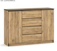 Комод 2Д4Ш Бруклін (Мебель-Сервіс) 1384х400х986 мм, фото 1