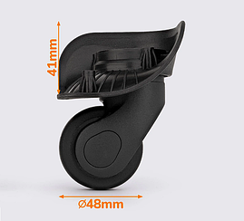 Колісний поворотний блок для валізи ЧКБ-44/M(D=47 mm)