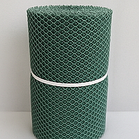 Паркан садовий. Комірка 20х20 мм, рул. 50 см х 30 м (темно-зелена).Ромб (Сота).