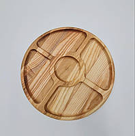 Еко тарілка багатосекційна деревʼяна