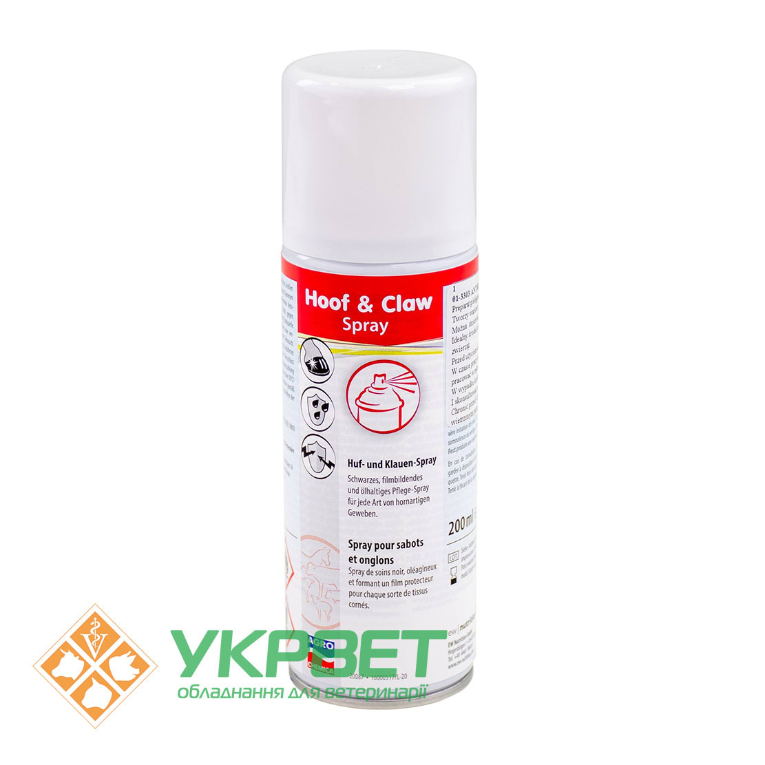 Спрей для догляду та захисту копит Hoof and Claw Spray, 200 мл
