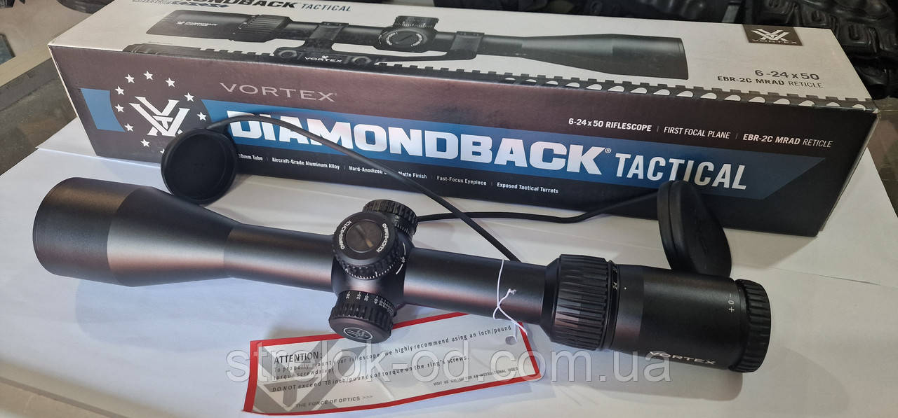 Оптичний приціл Vortex Diamondback Tactical 6-24X50 FFP EBR-2C (MRAD) (DBK-10029)