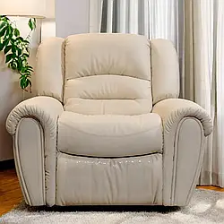 М'яке крісло-реклайнер розкладне Шефілд механічне комфортне крісло для дому