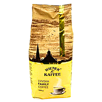Кава в зернах Віденська кава Львівська Family 1 кг