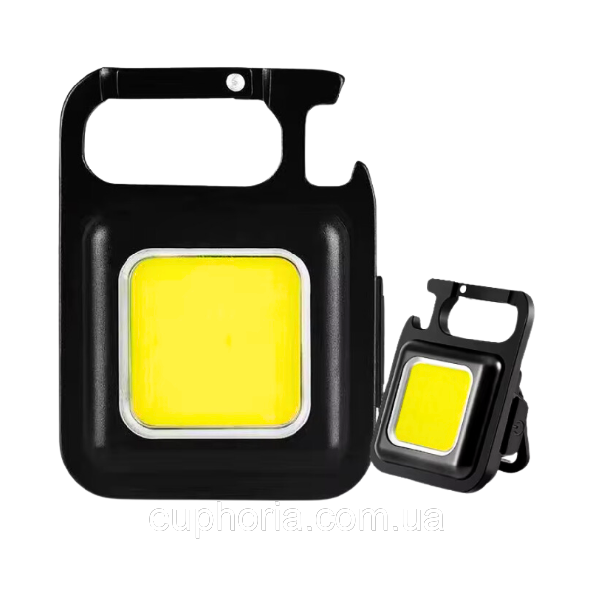 Ліхтарик акумуляторний COB LED Mini 200 mAh кишеньковий з магнітом та карабіном, фото 1