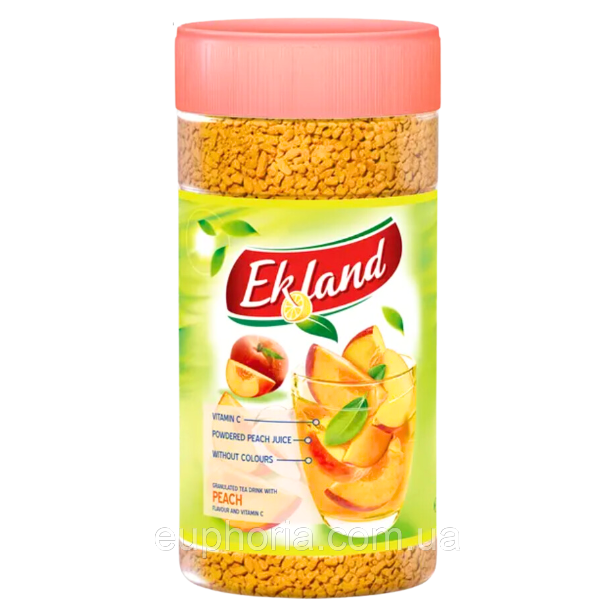 Розчинний чай Ekland зі смаком персика 350 г гранульований
