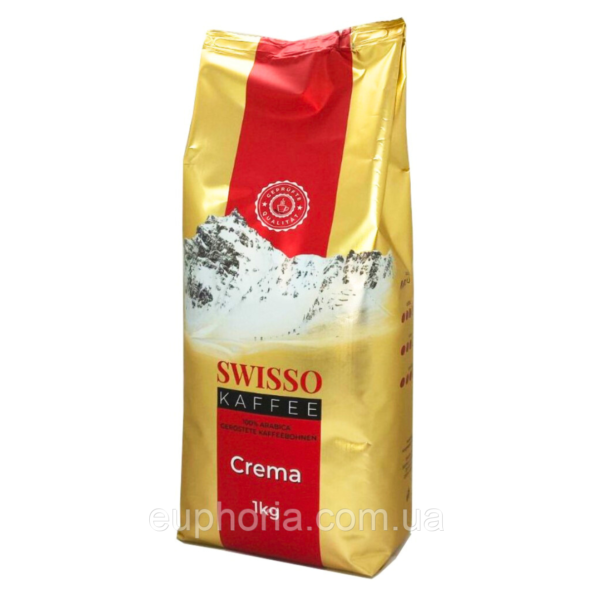 Кава в зернах Swisso Kafee Crema 100% Arabica 1 кг