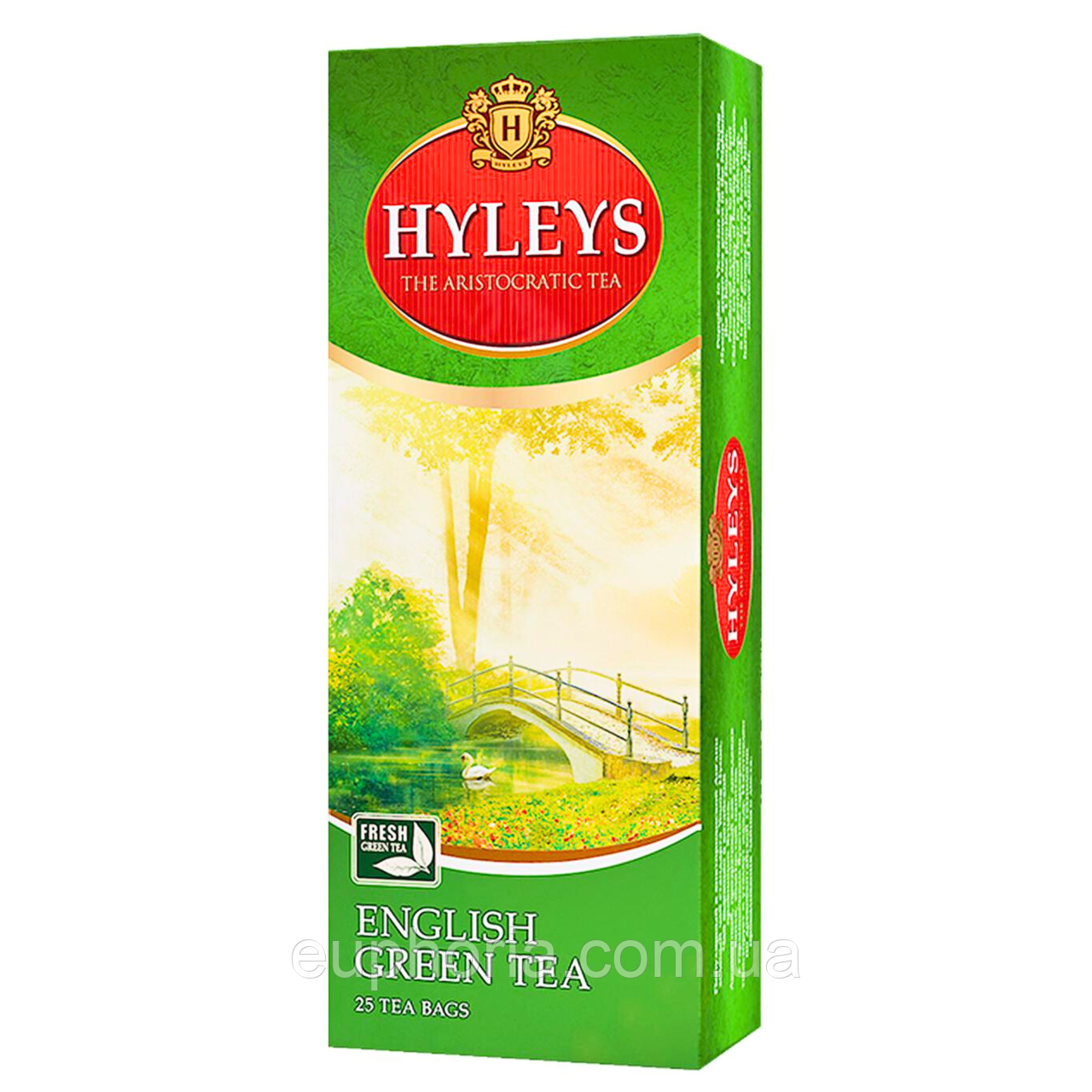 Чай Hyleys English Green Tea 25 шт х 2 г пакетований зелений