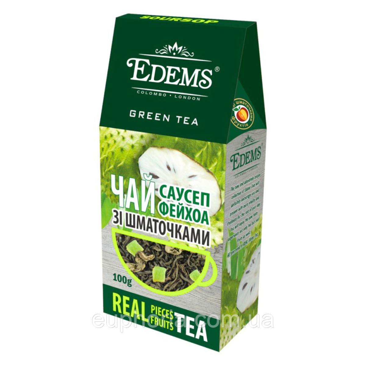 Чай Edems Soursop 100 г зелений ароматизований листовий