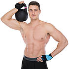 Гиря змагальна цільна чугуна пофарбована LiveUp LP8044-8 8кг чорний, фото 9