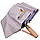 Яскрава жіноча автоматична парасолька на 10 спиць, пудрова ручка, MR 04391-1, фото 6