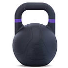 Гиря змагальна цільна чугуна пофарбована LiveUp LP8044-10 10кг чорний, фото 2