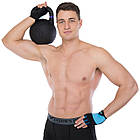 Гиря змагальна цільна чугуна пофарбована LiveUp LP8044-10 10кг чорний, фото 10