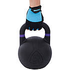 Гиря змагальна цільна чугуна пофарбована LiveUp LP8044-10 10кг чорний, фото 7