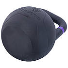 Гиря змагальна цільна чугуна пофарбована LiveUp LP8044-10 10кг чорний, фото 5