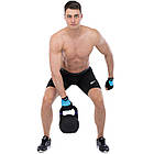 Гиря змагальна цільна чугуна пофарбована LiveUp LP8044-10 10кг чорний, фото 9