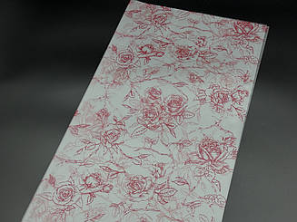 Плівка для квітів з принтом Червоні квіти. 58х58 см