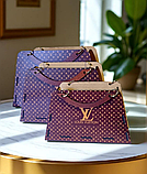 Набір з трьох придметів, стильного подарункового пакування для квітів і подарунків у формі сумочки з принтом, фото 7