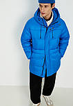 Подовжений чоловічий пуховик Finn Flare FWD21010-150 синій 2XL, фото 2