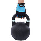 Гиря змагальна цільна чугуна пофарбована LiveUp LP8044-12 12кг чорний, фото 6