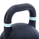 Гиря змагальна цільна чугуна пофарбована LiveUp LP8044-12 12кг чорний, фото 4