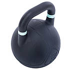 Гиря змагальна цільна чугуна пофарбована LiveUp LP8044-12 12кг чорний, фото 5