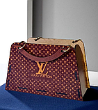 Набір з трьох придметів, стильного подарункового пакування для квітів і подарунків у формі сумочки з принтом, фото 4