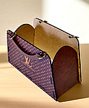 Стильне подарункове пакування для квітів і подарунків у формі сумочки з принтом, фото 3