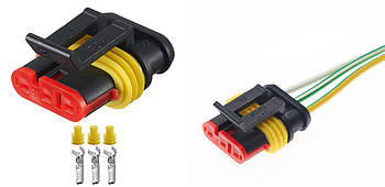 282087-1 (AMP-0-0282087-1) TE Connectivity Конектор 3х контактний Buick Cadillac Chevrolet Daewoo GMC Isuzu