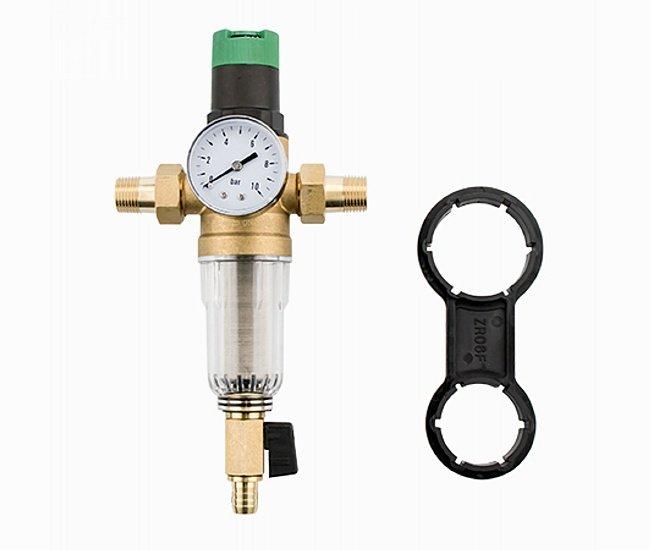 Самоочисний Фільтр 1/2" Karro з редуктором тиску KR F8800, фото 1