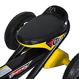 Карт "Педальна машинка" M 5848E-6 жовтий, до 25 кг, фото 3