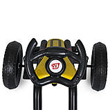 Карт "Педальна машинка" M 5848E-6 жовтий, до 25 кг, фото 5